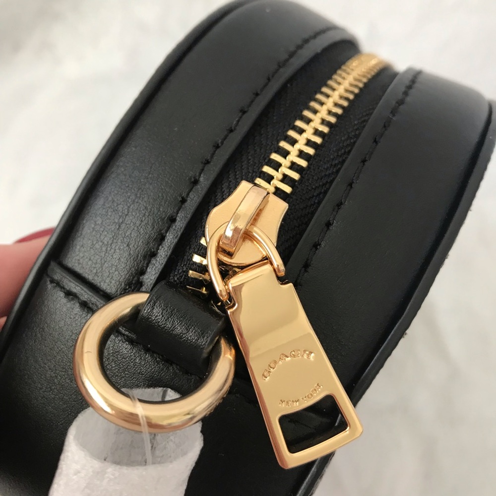 Nwt! Coach Peanuts Mini Serena Crossbody Signature with Woodstock Print - Picture 5 of 13